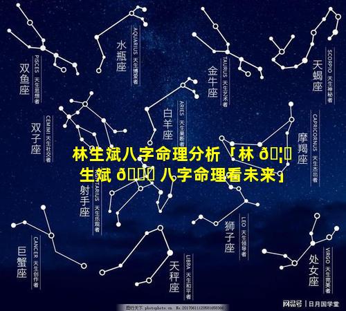 林生斌八字命理分析「林 🦄 生斌 🐘 八字命理看未来」